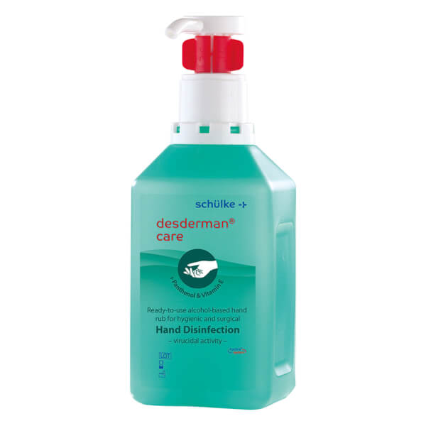Schülke desderman® care Hånddesinfektion med pumpe, 1 liter